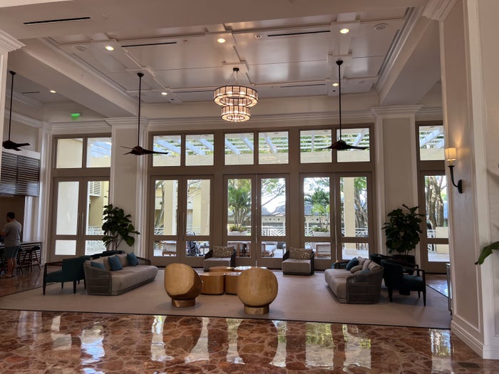 Hyatt Regency Coconut Point lobby.