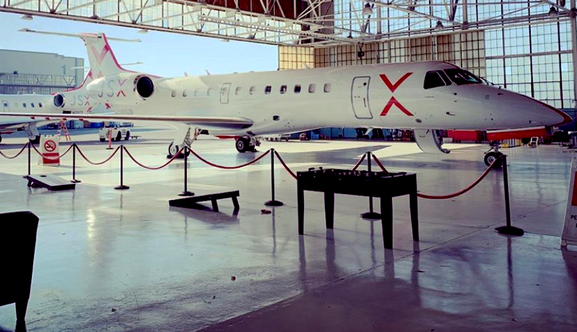 JSX aircraft hangar