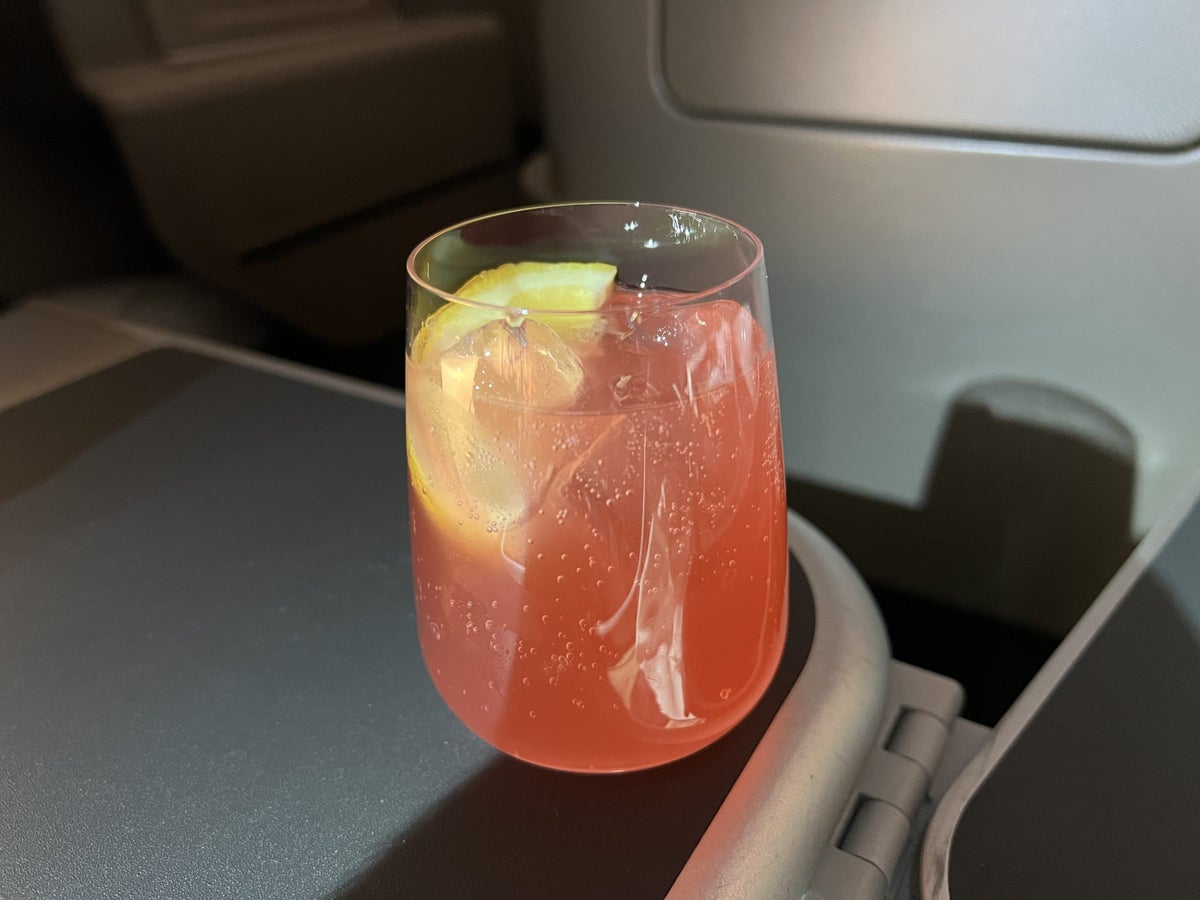 Qantas Business Class Cocktail