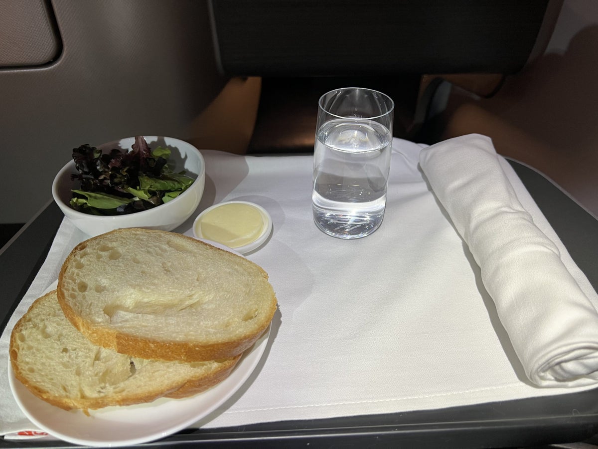 Qantas Business Class Salad
