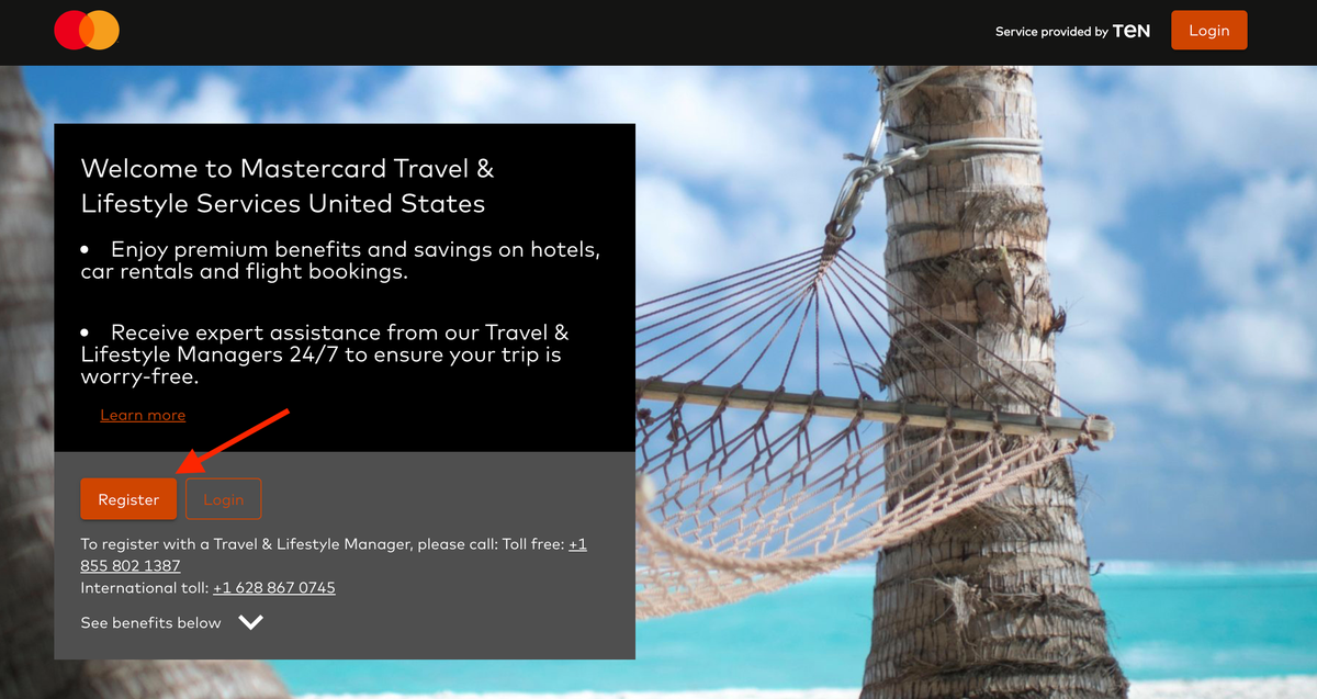 Register for Mastercard Travel Lifestyle Services
