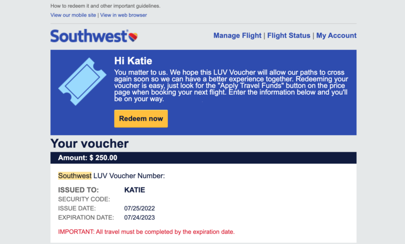 Southwest Gift Cards, Travel Funds & LUV Vouchers [2023 Update]