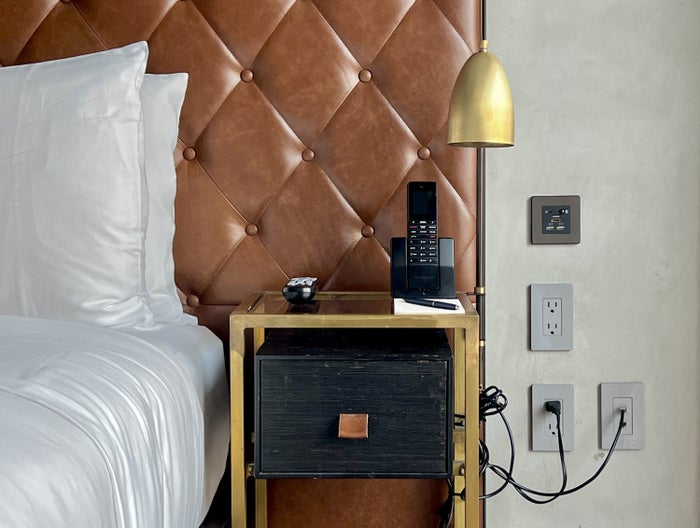 The Williamsburg Hotel bedroom nightstand