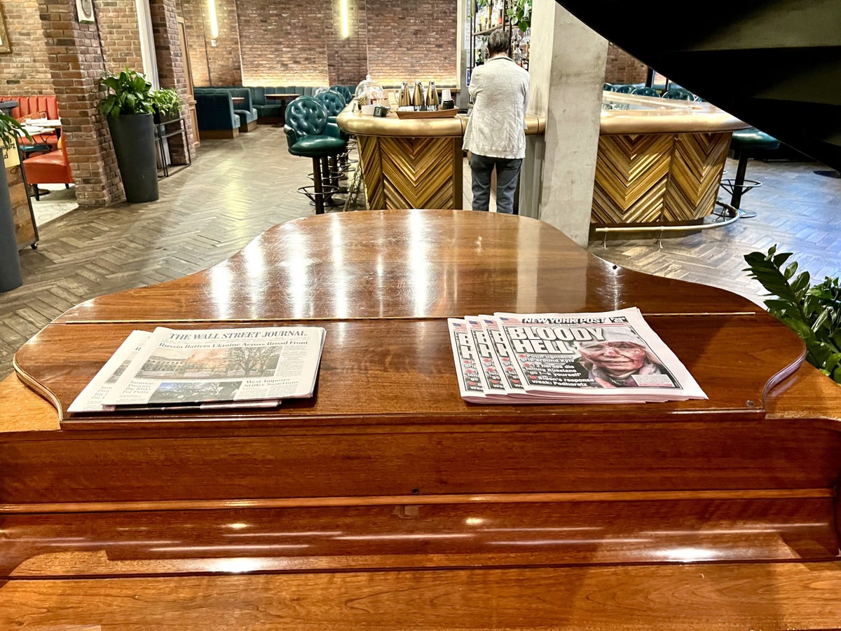 The Williamsburg Hotel lobby piano