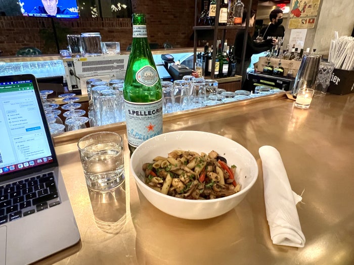 The Williamsburg Hotel restaurant chicken penne pasta