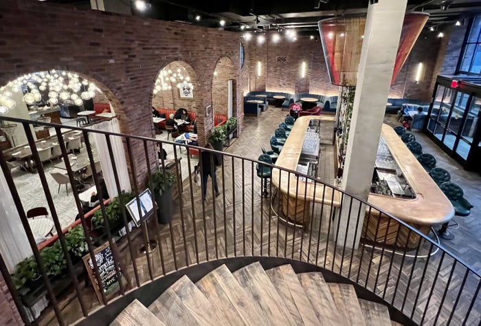 The Williamsburg Hotel spiral staircase