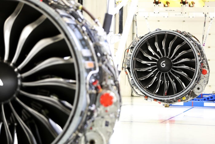 The Leap 1-b engines of Delta's Boeing 737-10 aircraft