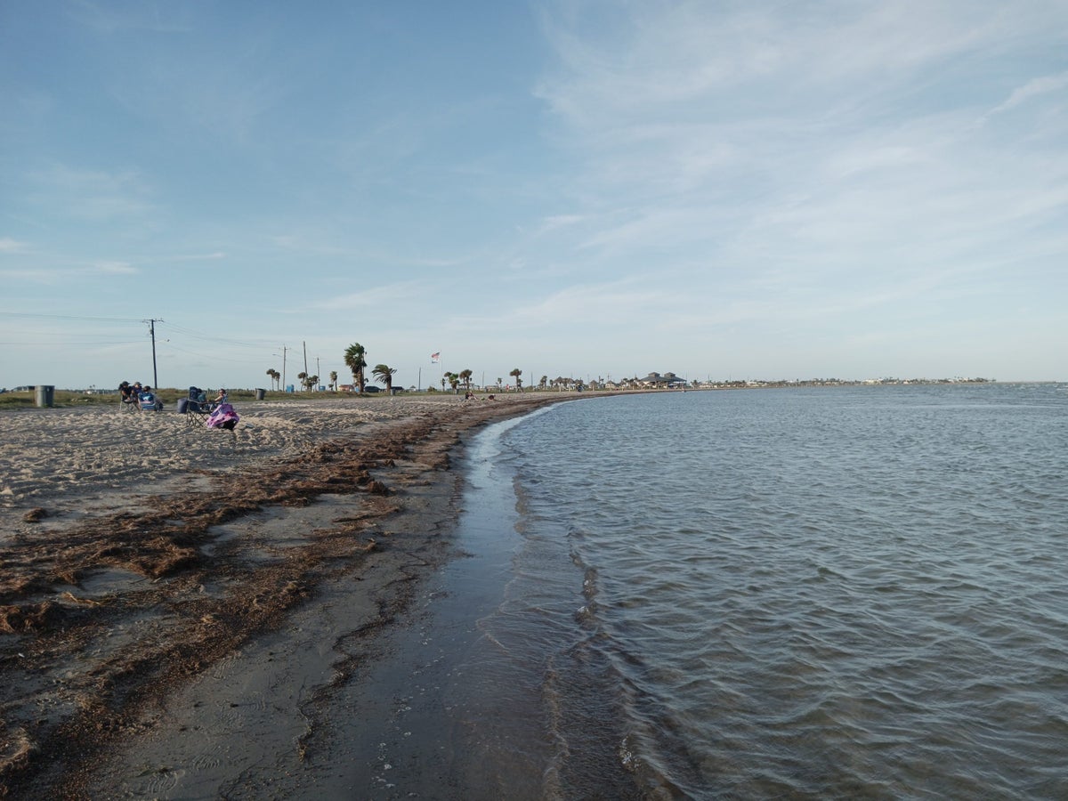 Shoreline of Rockport Beach, about 30 minutes away from the DoubleTree by Hilton Corpus Christi Beachfront
