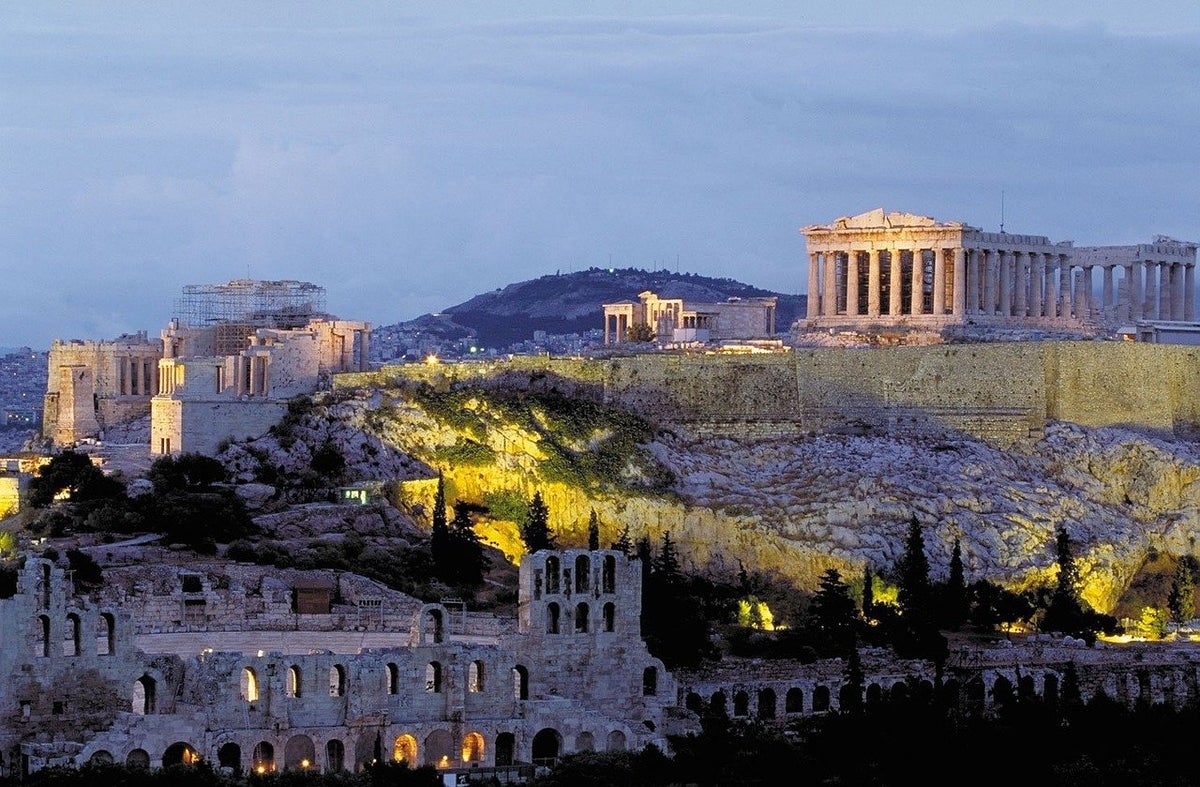Acropolis and Parthenon in Athens Greece