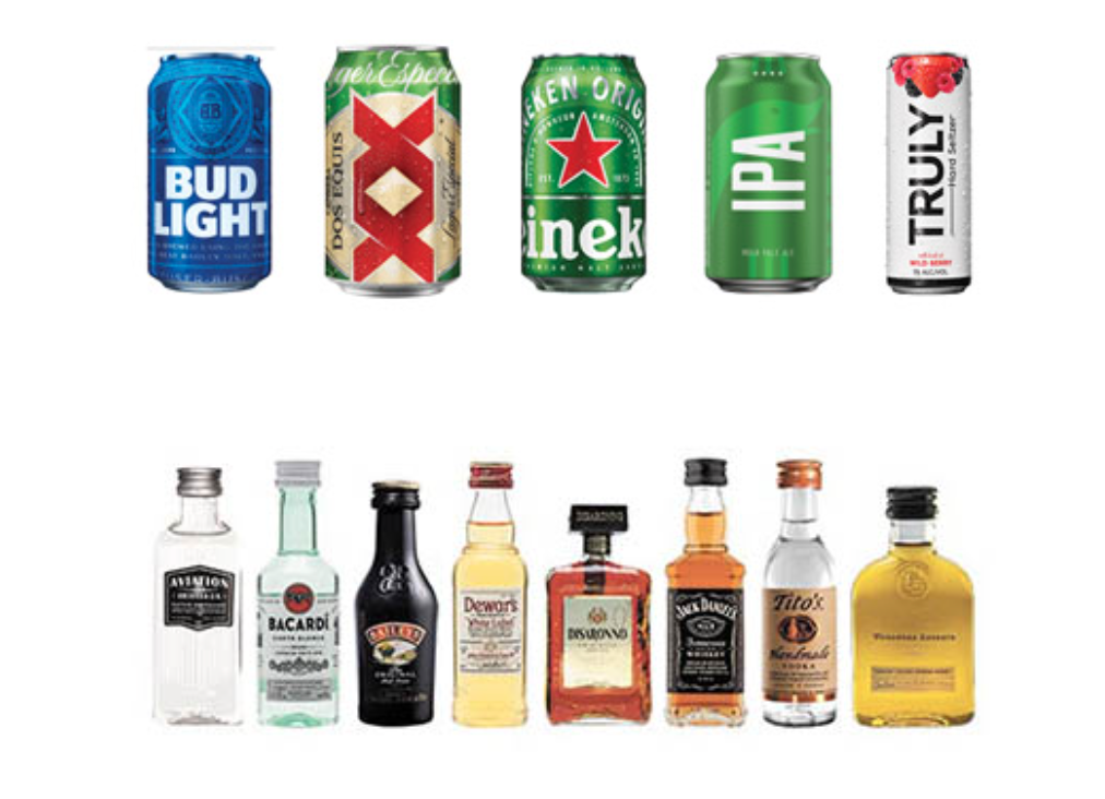 Alcohol for sale on American Airlines