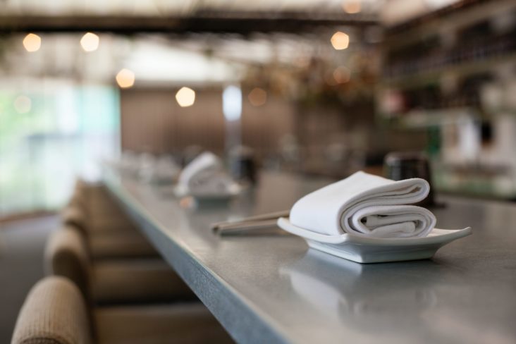 Bar seating at restaurant