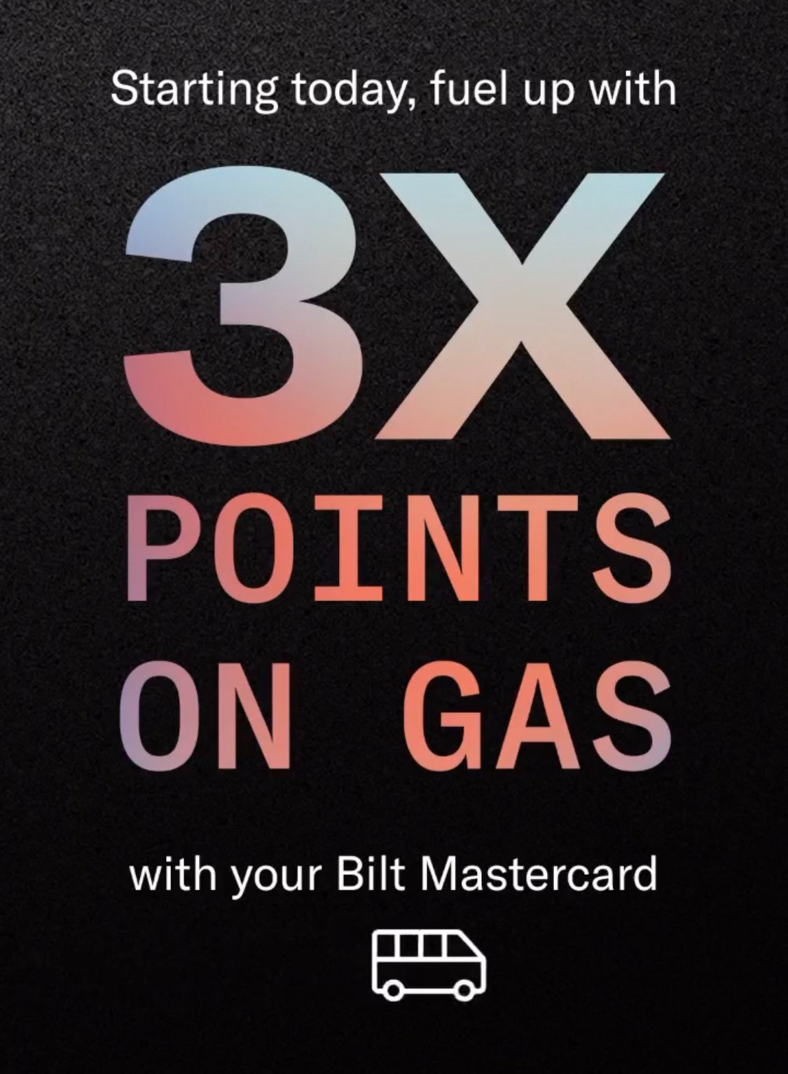 Bilt 3x Points on gas