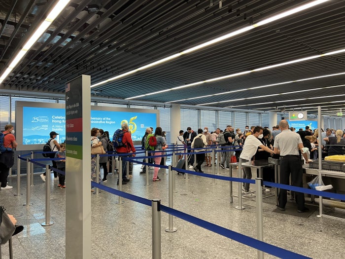 IMG 6456 Star Alliance security line at FRA