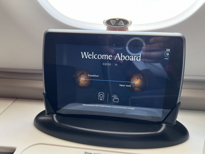 Hand monitor on Singapore Suites