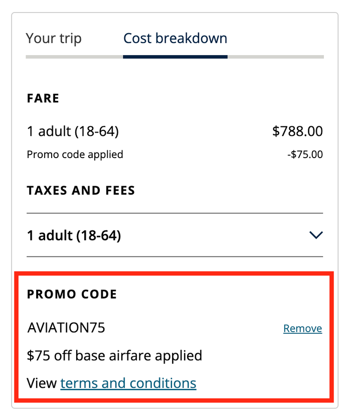 Promo Code verification from United