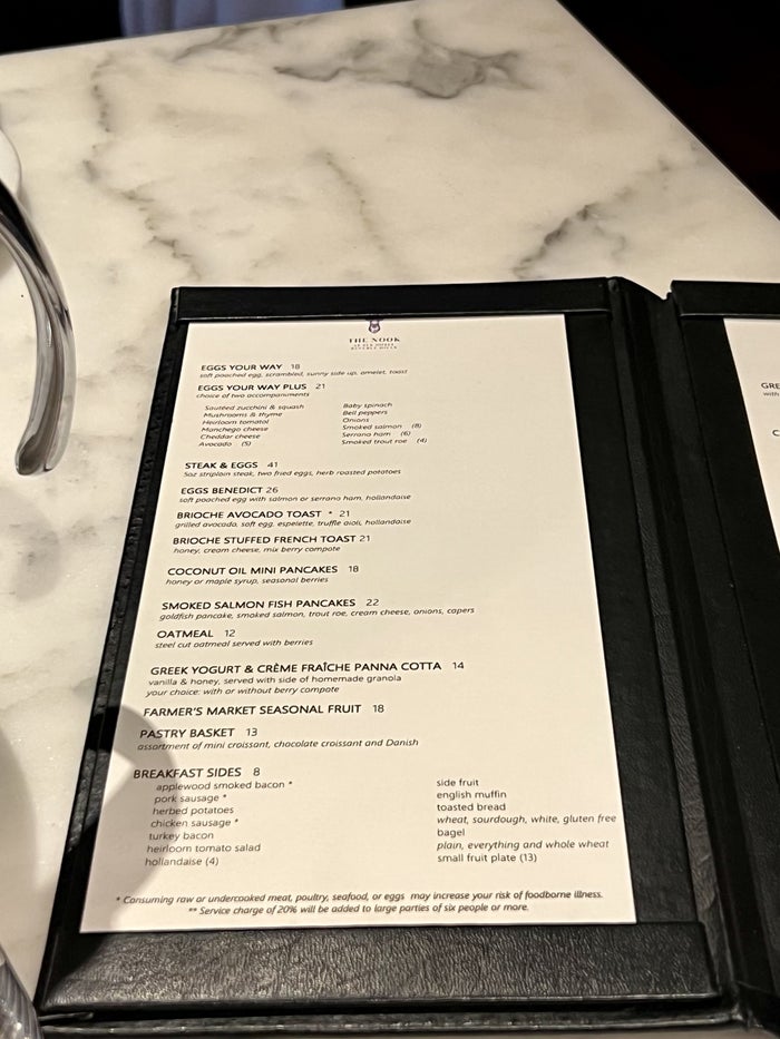 SLS Hotel, a Luxury Collection Hotel, Beverly Hills restaurant breakfast food menu
