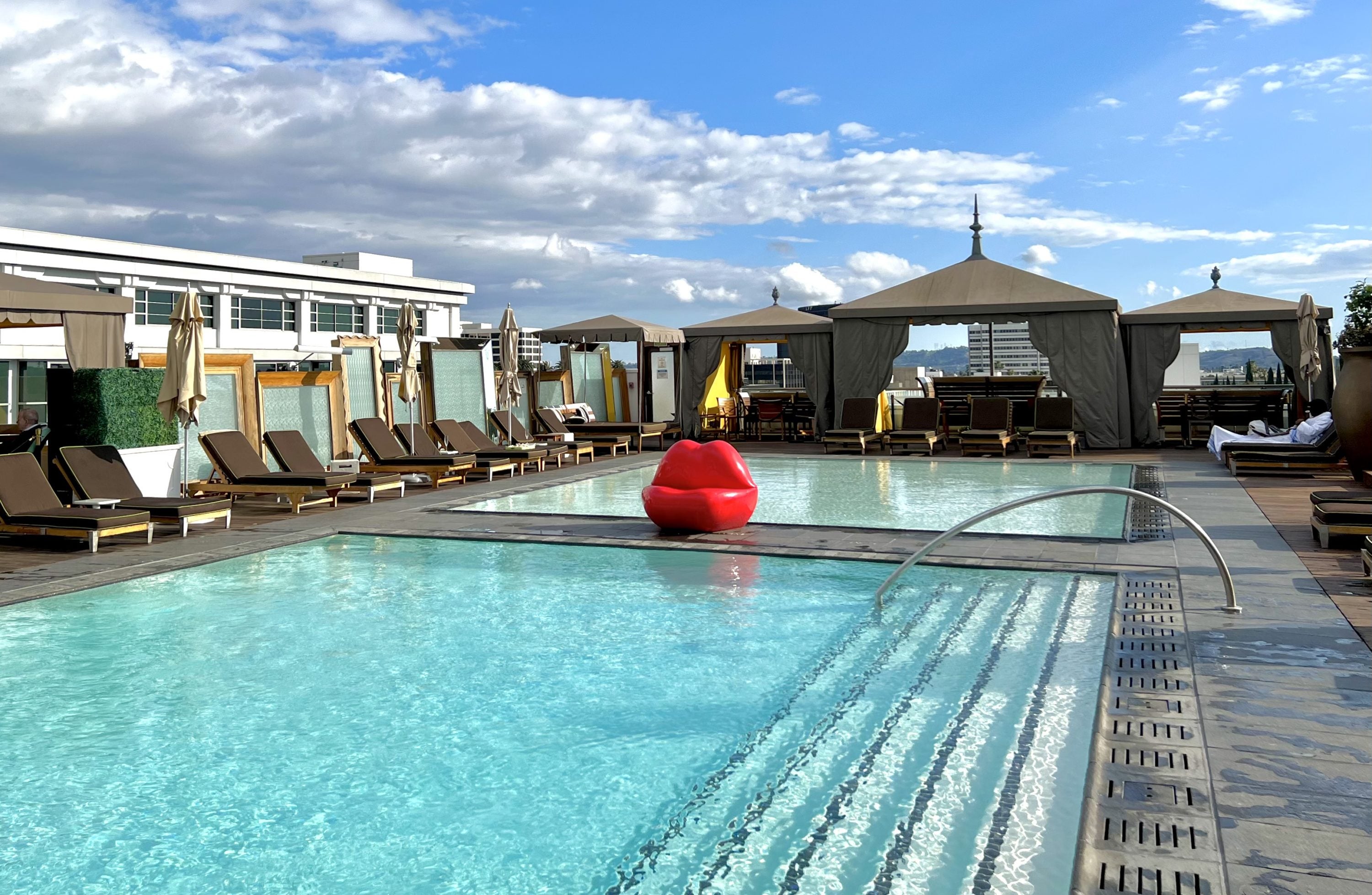 SLS Hotel Beverly Hills Luxury Collection rooftop pool 2
