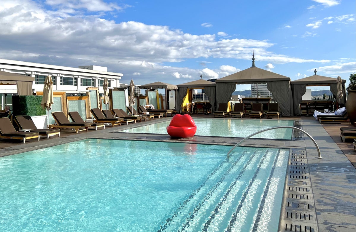 SLS Hotel Beverly Hills Luxury Collection rooftop pool 2