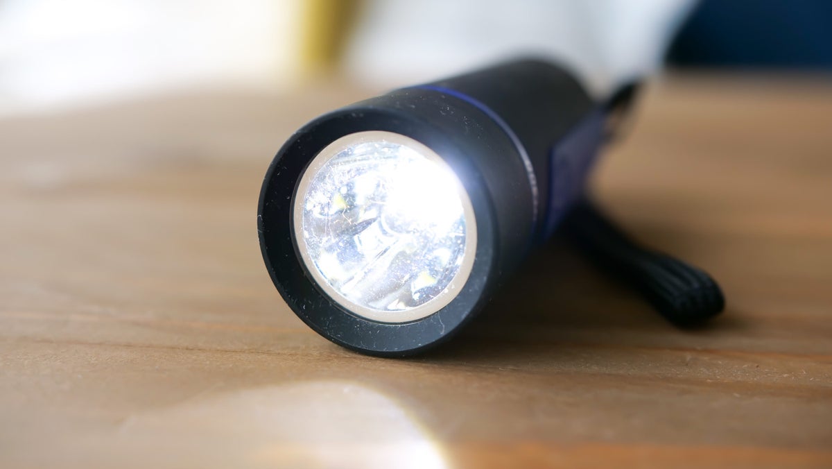 Waterproof flashlight brightness