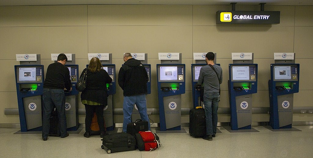 APC and Global Entry Kiosks Passengers