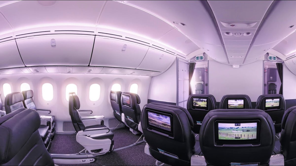 Air New Zealand premium economy class