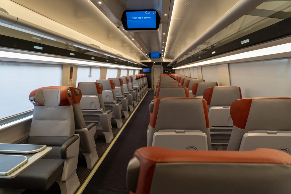 Amtrak Acela first class seating