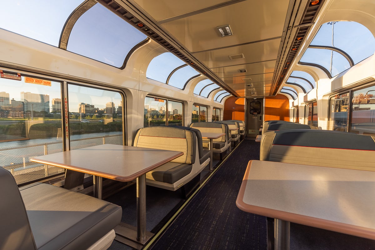 Amtrak Superliner Lounge seating