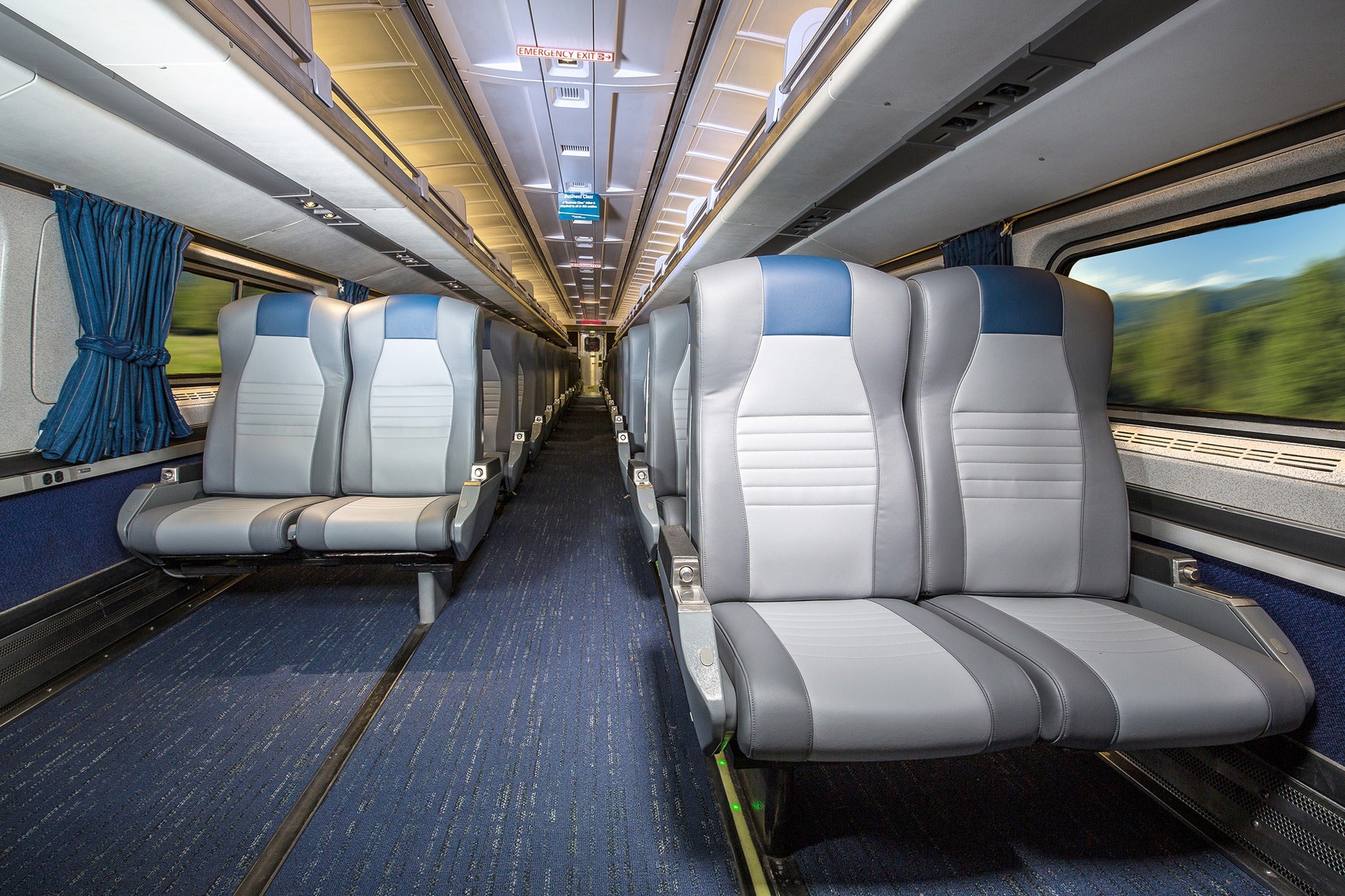 Amtrak coach seating