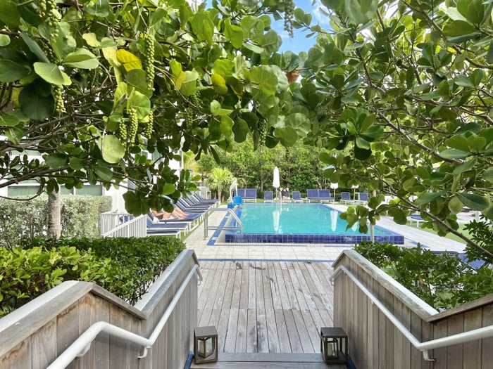 Cadillac Hotel Beach Club Adult Pool Entrance