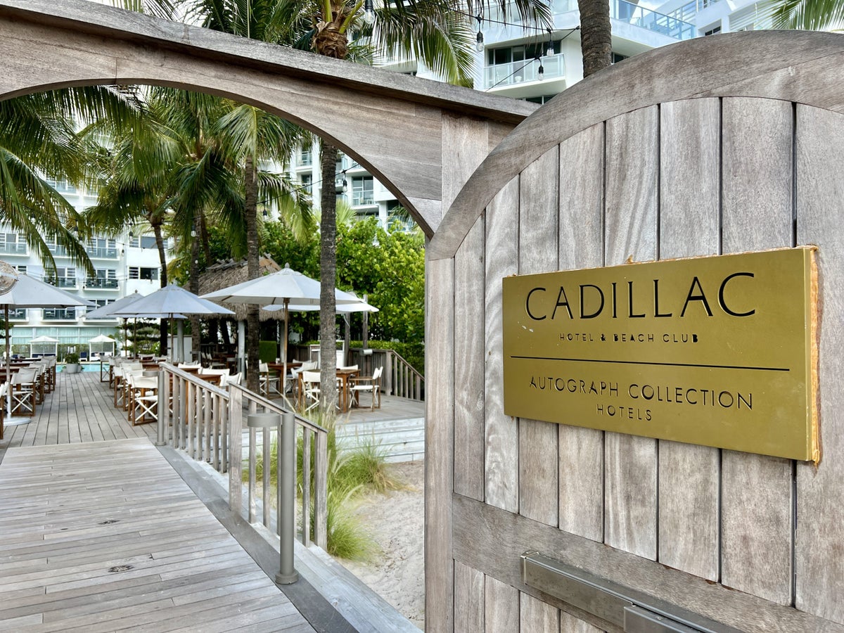 Cadillac Hotel Beach Club Beach Entrance
