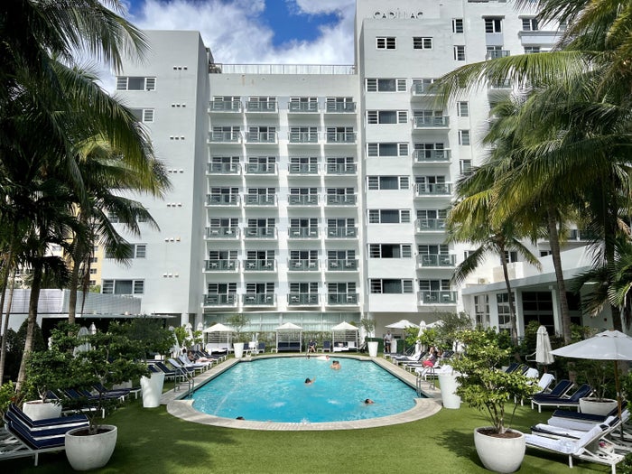 Cadillac Hotel Beach Club Family Pool View From Beach