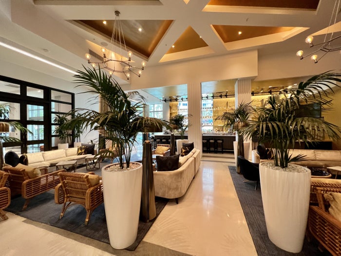 Cadillac Hotel Beach Club Lobby Bar Overview