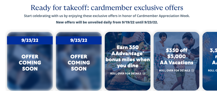 Citi American Ailrines cardmember appreciation week