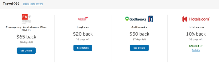 Citi Merchant Offers for travel