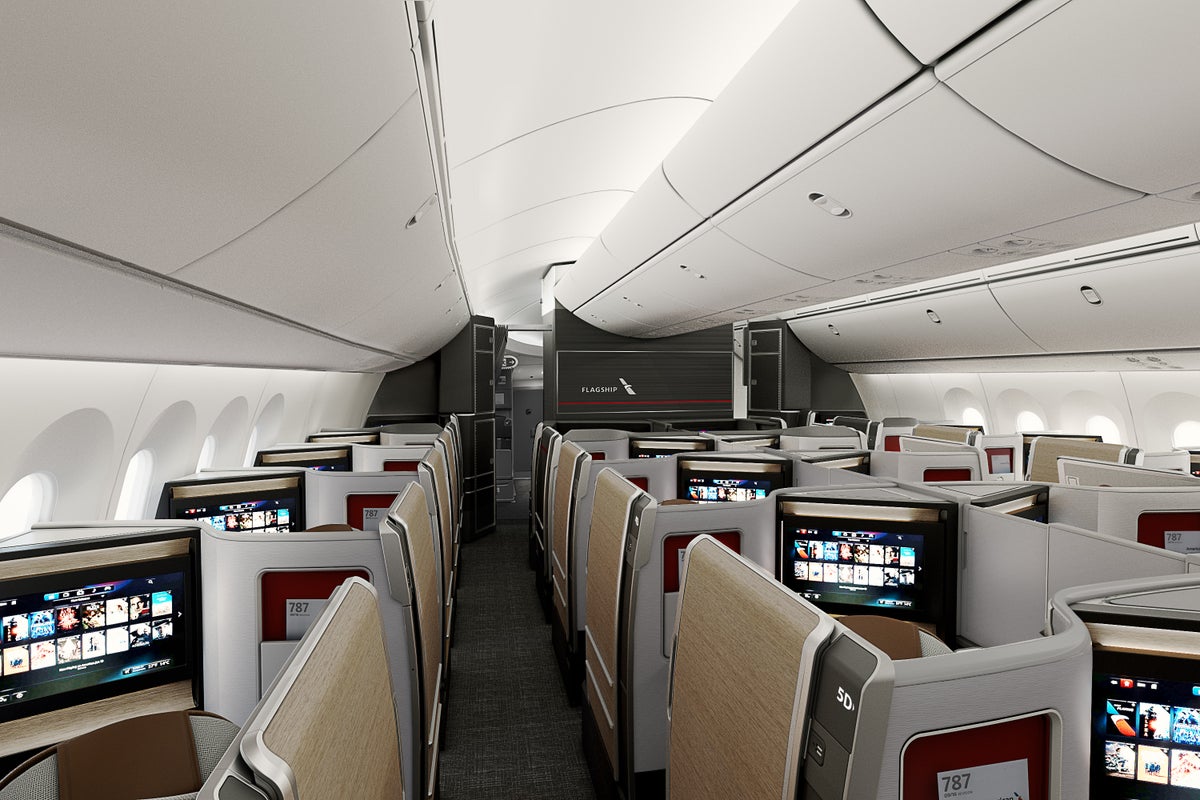 Flagship Suite cabin on American Airlines Boeing 787 9 1