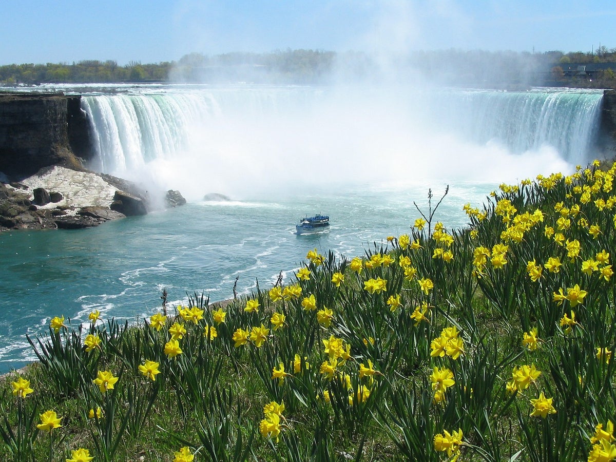 Niagara Falls in spring