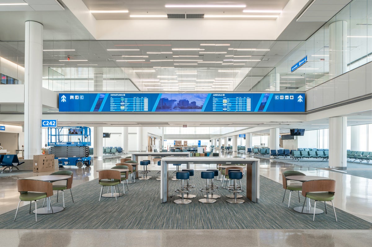 Orlando International Airport Terminal C concourse seating