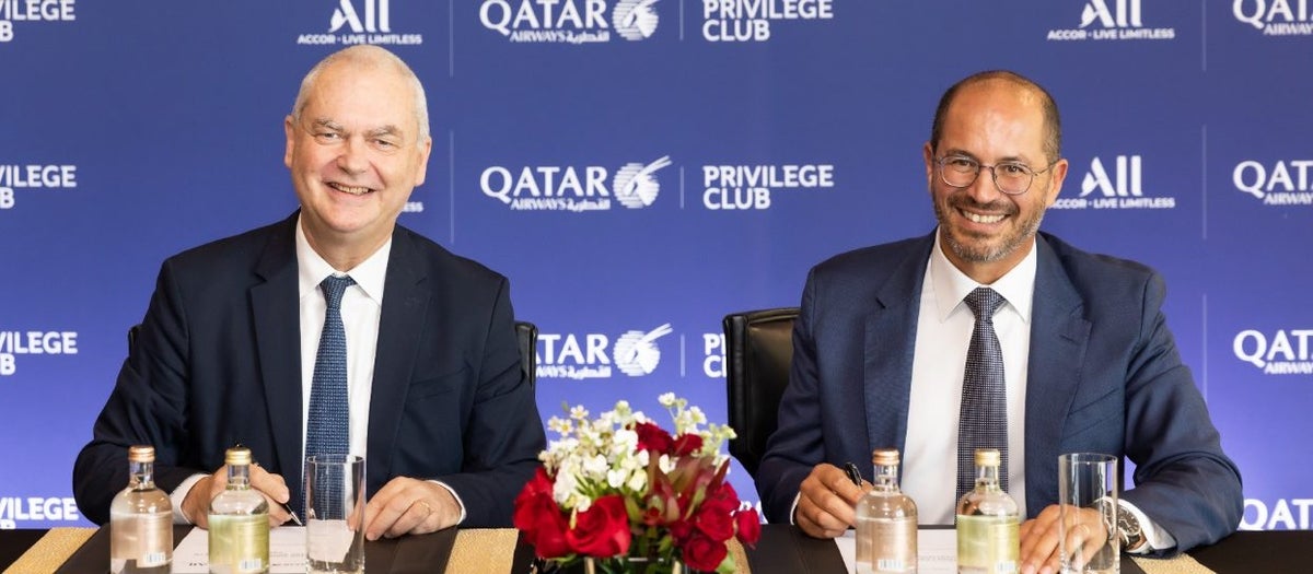 Qatar Airways Accor executives