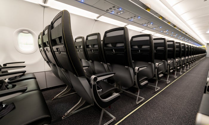 Spirit Airbus interior