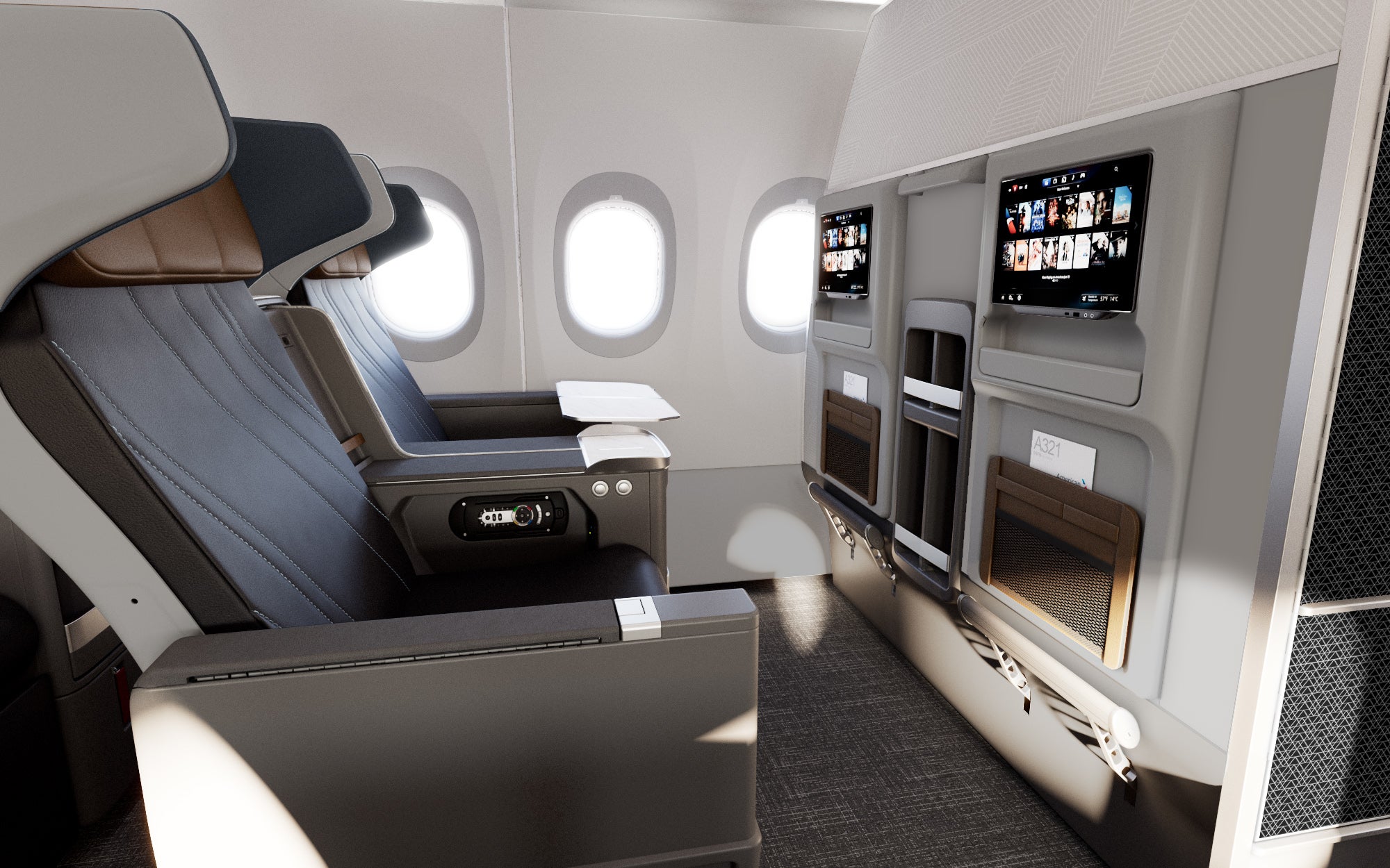 The new Premium Economy on American Airlines A321LXRs
