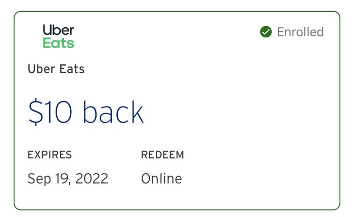 Uber Eats Citi Offer