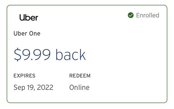 Uber One Citi Offer