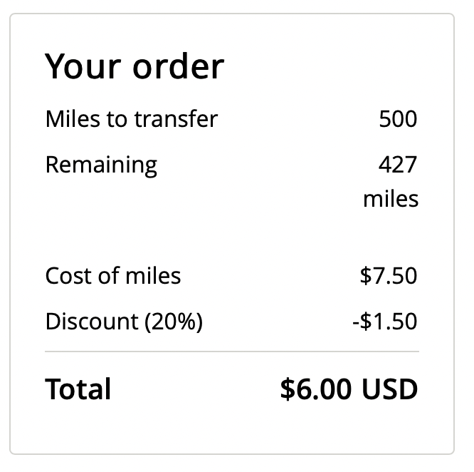 United Transfer Miles