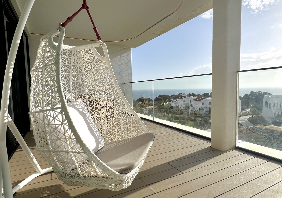 W Algarve Marvellous Residence terrace swinging egg chair