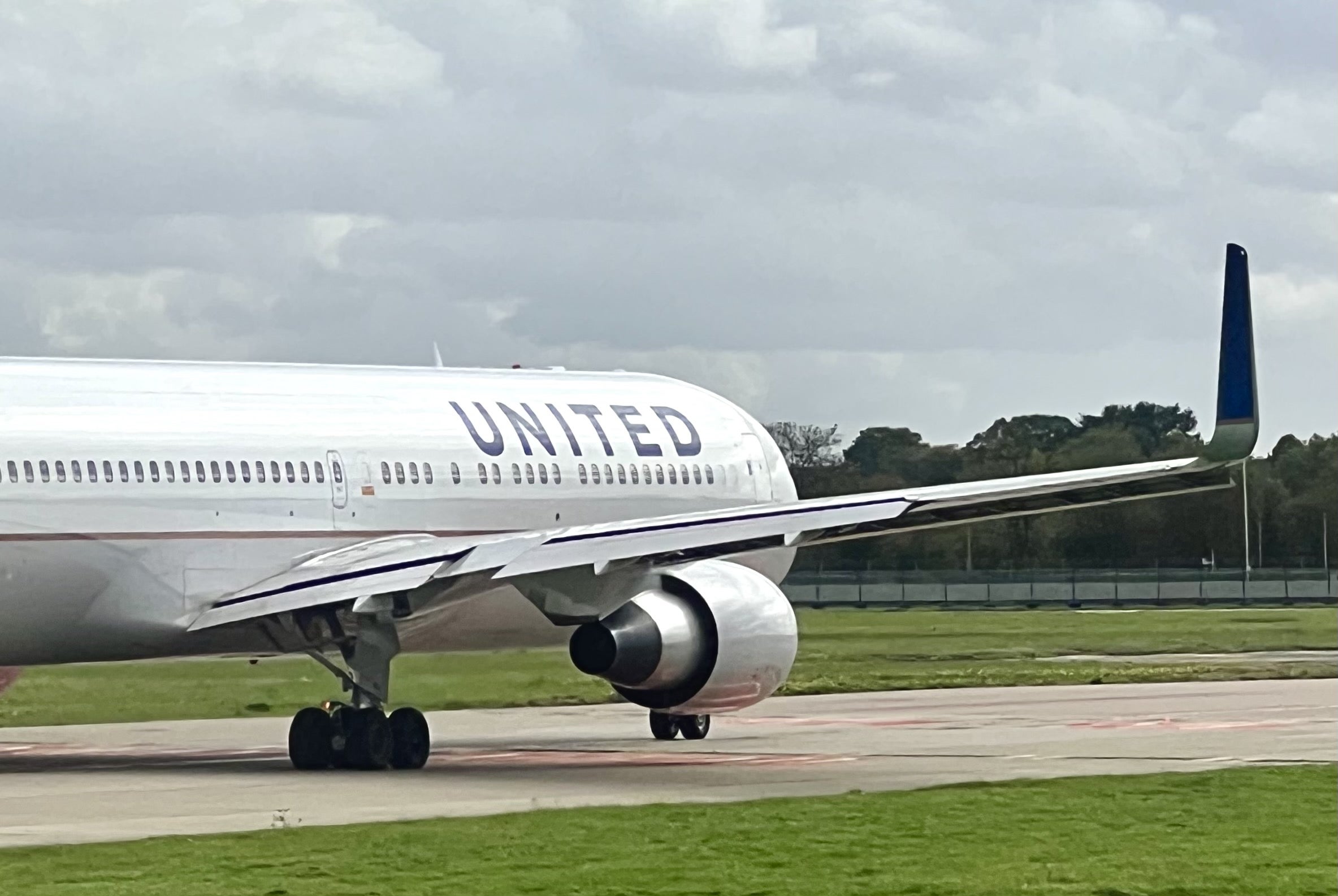 A United Boeing 767 300 at London Heathrow Airport