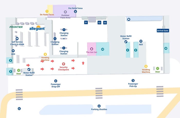 AUS South Terminal Map