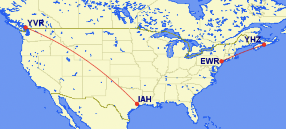 Air Canada's new transborder routes