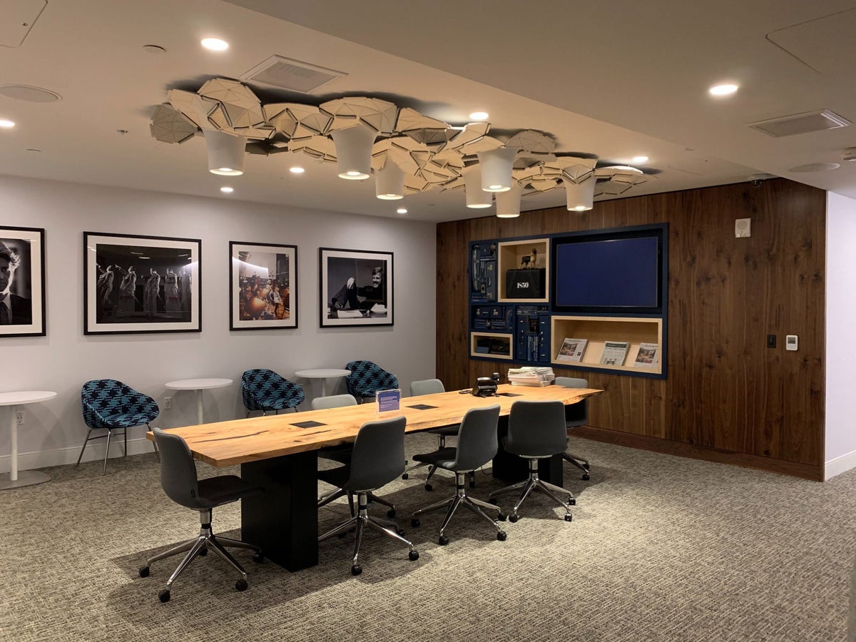 Amex Centurion Lounge LAX conference table