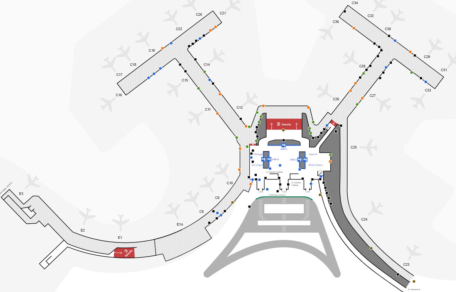 Boston Logan International Airport BOS Terminal Guide 2024