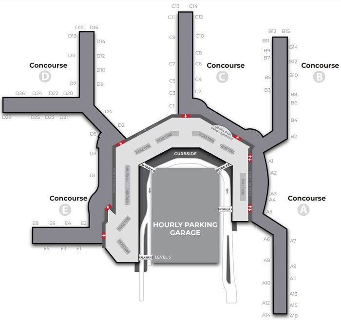 Baltimore Washington International Airport Terminal Map